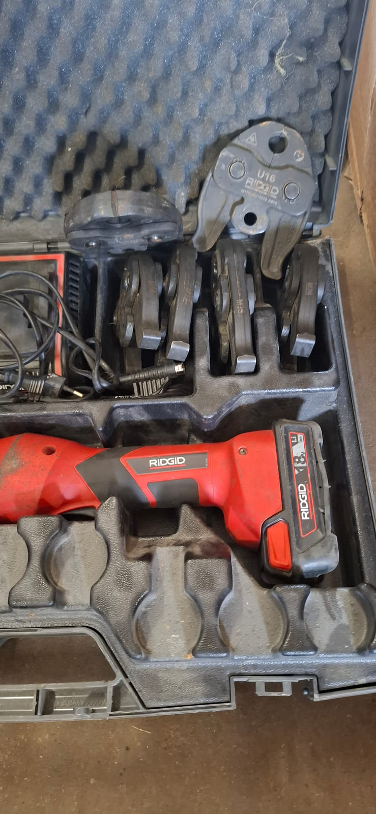 RIDGID RP 219 puristuskone. LVI Levin Vetta Oy (3262886-3) konkurssipesä