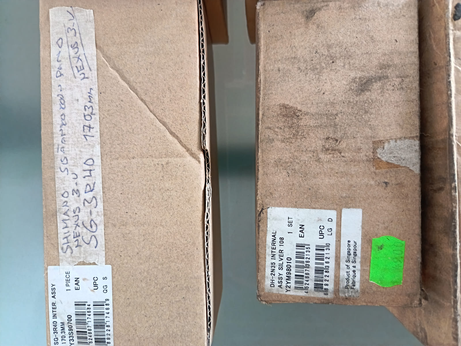 konkurssihuutokaupassa Erä Shimano-napavaihteiden sisäosia, Alfine-vaihdenapa ja kierrepakkoja. Esa T Tiainen Oy  Oy (2820807-3) konkurssipesä