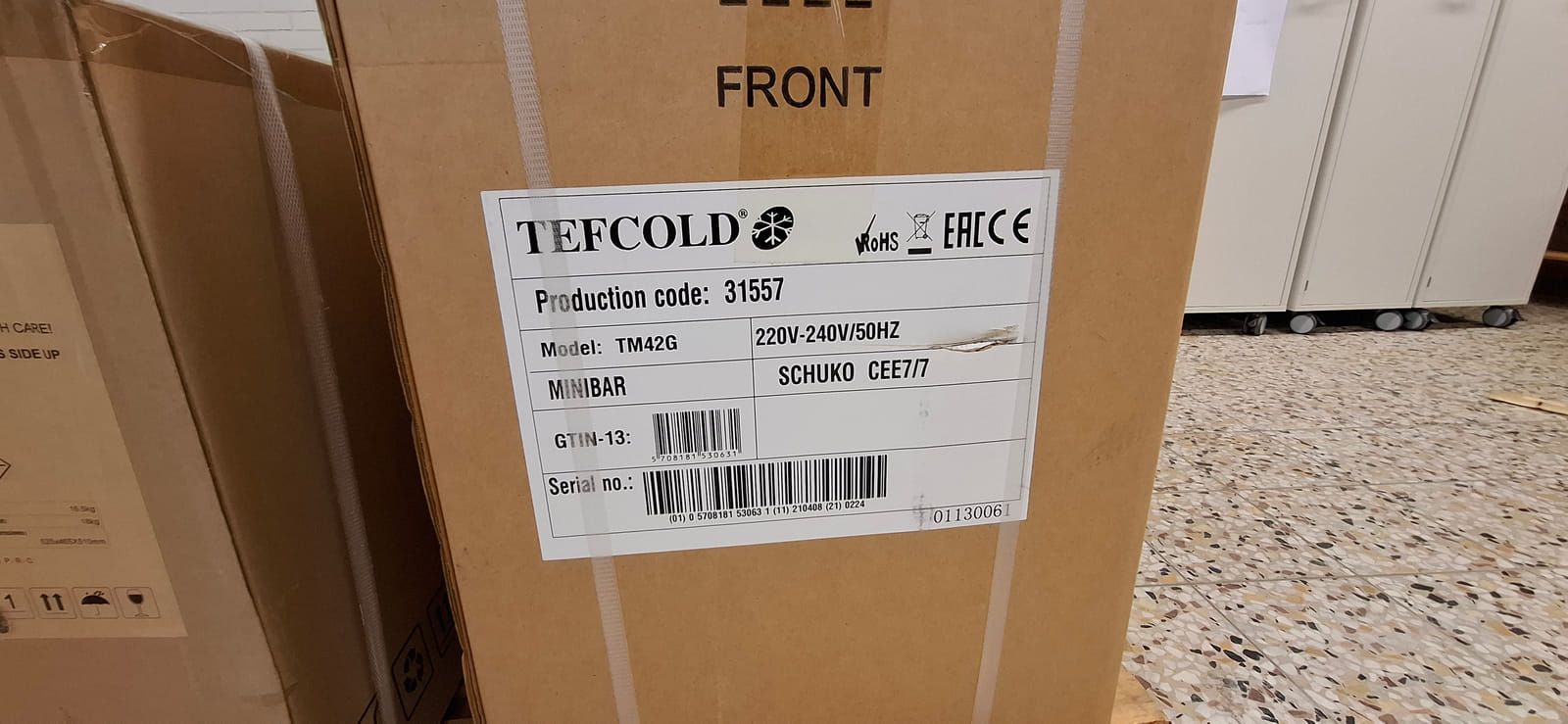 Esa T Tiainen Oy (2820807-3) konkurssipesä. Tefcold minibaari