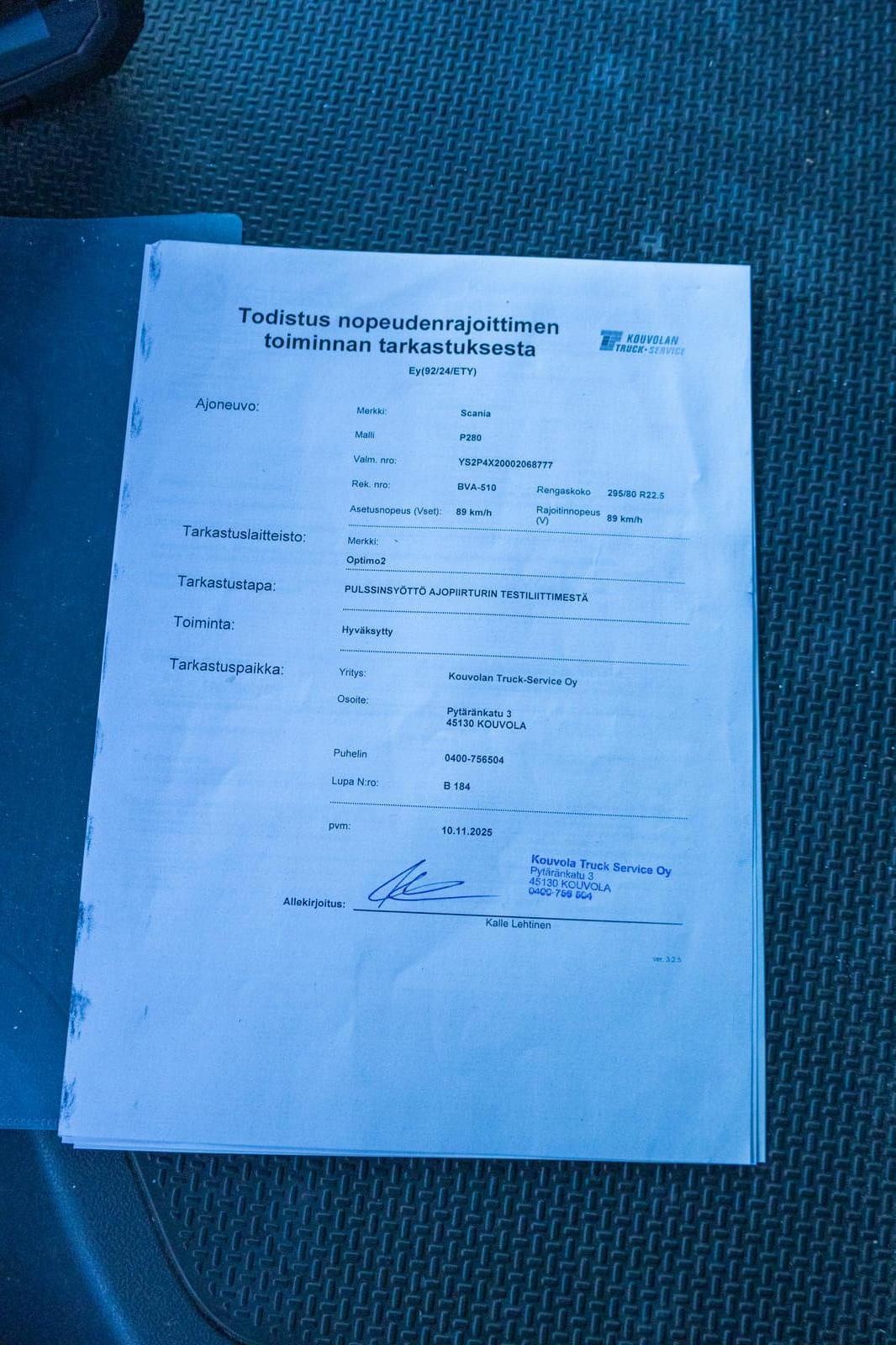 Scania P280 jakari (BVA-510).MPT-Jakelu Oy konkurssipesä (2680888-4)