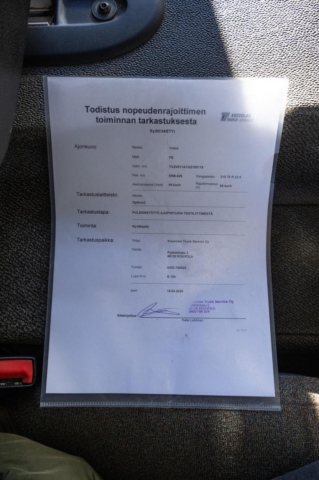 Volvo FE 42 R-D8 (ENB-426). MPT-Jakelu Oy konkurssipesä (2680888-4)