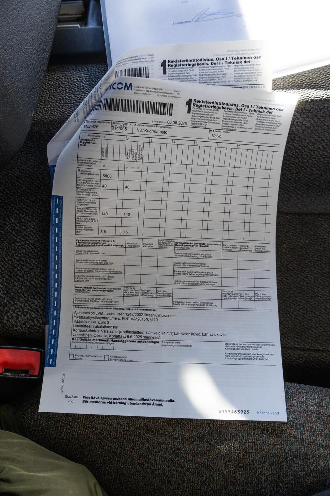 Volvo FE 42 R-D8 (ENB-426). MPT-Jakelu Oy konkurssipesä (2680888-4)