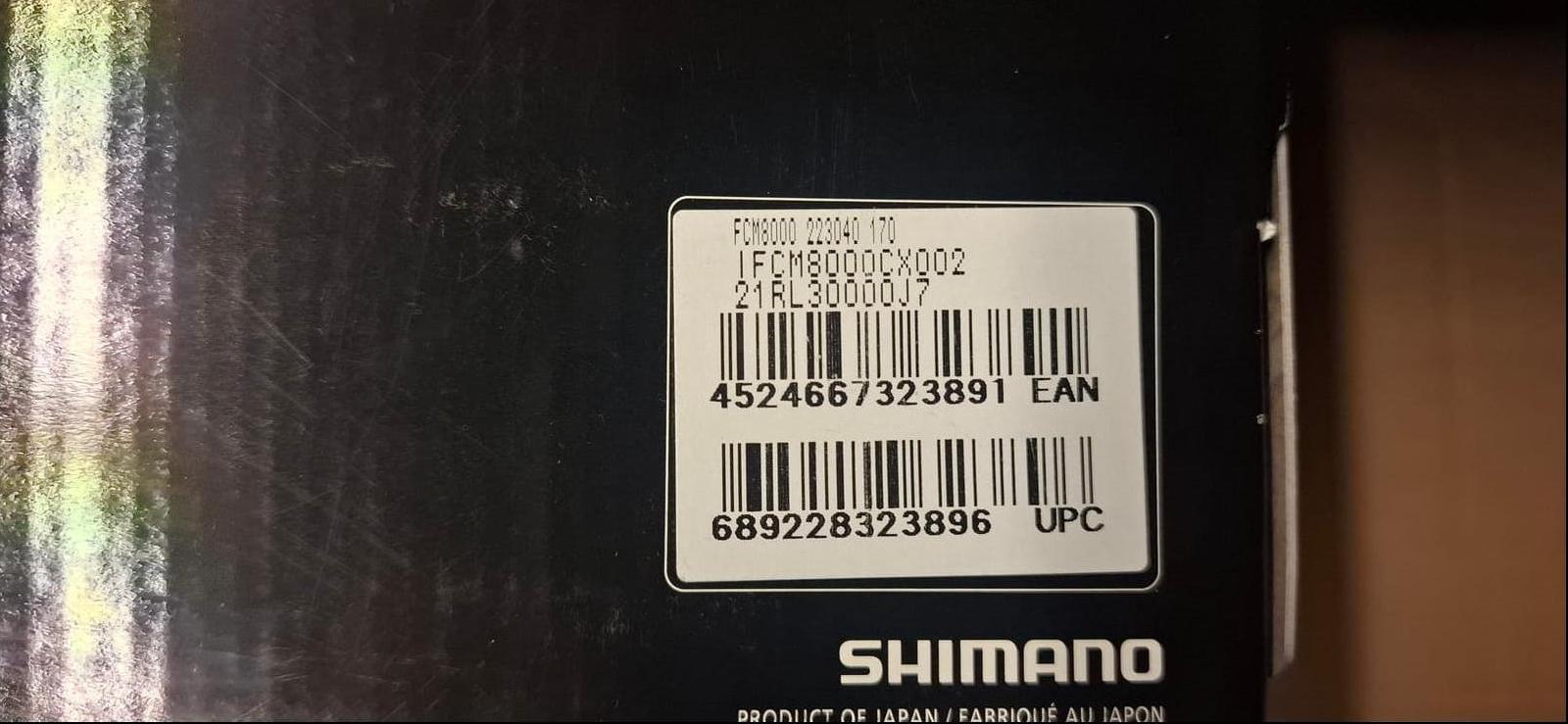 konkurssihuutokaupassa Shimano Deore XT FC-M8000 -kampisarjoja. Esa T Tiainen Oy (2820807-3) konkurssipesä